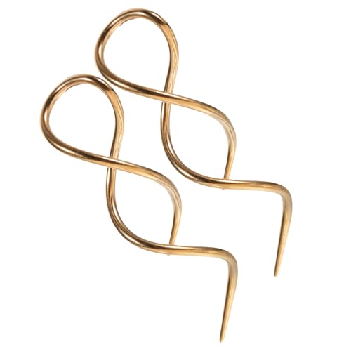 FOMIYES 2stücke Spiral-einfädler-ohrringe Für Damen Lange Baumelnde Spiraloehrringe Aus Edelstahl Spiralförmiger Schmuck Im Vintage-design Passend Für Verschiedene Anlässe von FOMIYES