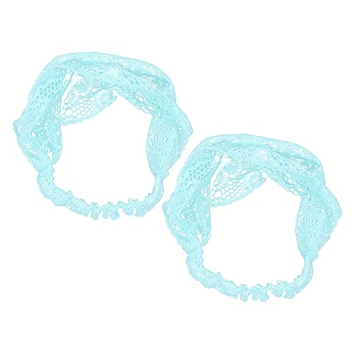 FOMIYES 2st Stirnband Für Frauen Kreuz Stirnband Breites Stirnband Elastisches Stirnband Mit Floraler Spitze Spitzenband Breite Stirnbänder Aus Spitze Damen Laufen Duschkopf von FOMIYES