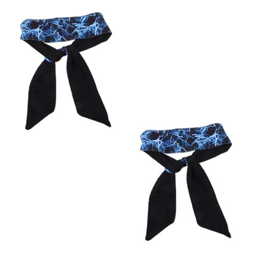 FOMIYES 2 Stück Sportliches Elastisches Stirnband für Damen Schweißabsorbierendes Headband Schickem Blitzblau Rutschfest Atmungsaktiv für Workout Fitness für Frauen von FOMIYES
