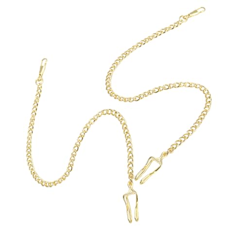 FOMIYES Vintage-taschenuhrkette Für Männer Und Frauen Legierung Papa-Kette Für Weste Anzug Clip-Halskette von FOMIYES
