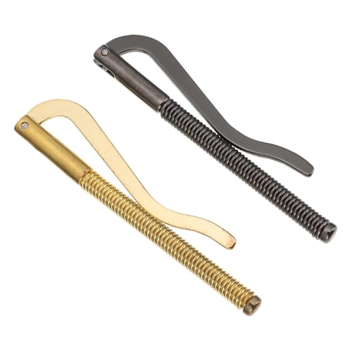 FOMIYES 2 Stück Teiliges Bifold Geldbörsen Clip aus Langlebigem Metall Federbelastet für Erweiterbaren Stauraum von Bargeld und Notizen Schlankes Design als Vatertagsgeschenk von FOMIYES