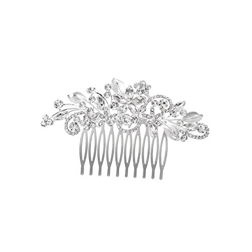 FOMIYES 2 Stück Teiliges Braut Haarkamm mit Funkelnden Strasssteinen Eleganter Kopfschmuck für Hochzeit Party und Festliche Anlässe Modischer Haarschmuck für Damen und Bräute von FOMIYES