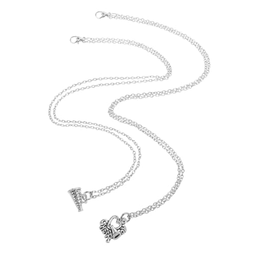FOMIYES 2 Stück Teiliges Cheerleading Halskettenset mit Anhänger Niedliches Schmuck Accessoire für Mädchen Symbolisiert und Fanunterstützung bei Sportveranstaltungen von FOMIYES