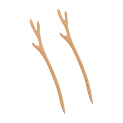 FOMIYES 2 Stück Teiliges Chinesische Haarnadeln aus Holz Dekorative Vintage Haarstäbchen mit Geschnitztem Hirschgeweih Design Klassische Haarschmuck Accessoires für Frauen Fester Sitz für FOMIYES 2 Stück Teiliges Chinesische Haarnadeln aus Holz Dekorative Vintage Haarstäbchen mit Geschnitztem Hirschgeweih Design Klassische Haarschmuck Accessoires für Frauen Fester Sitz für von FOMIYES