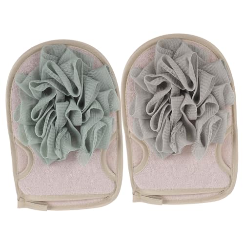 FOMIYES 2 Stück Teiliges Duschhandschuh Tragbare Verschleißfeste Badehandschuhe mit Elastischem Sanftes Körperpeeling und Massage für Damen und Herren Hautfreundlich und Langlebig von FOMIYES