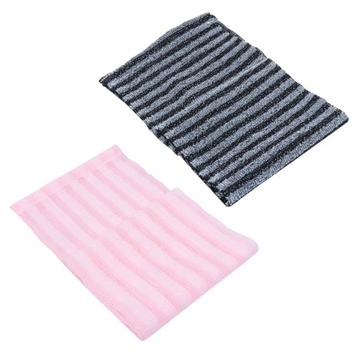 FOMIYES 2 Stück Teiliges Duschpeeling Doppelseitigem Rückenbürsten handtuch Leichtes Platzsparendes Badetuch für Gründliche Hautreinigung Geeignet für Zuhause und Reisen Sanftes von FOMIYES