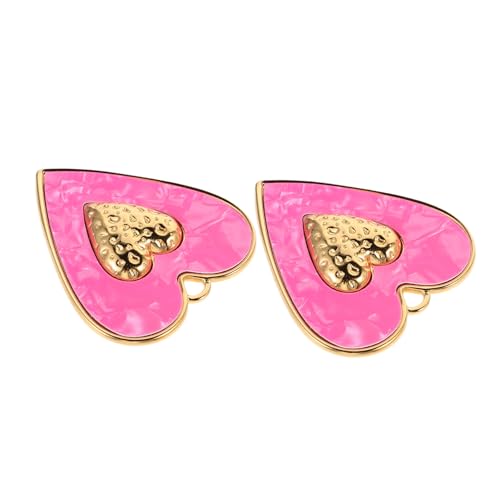 FOMIYES 2 Stück Teiliges Edelstahl Herzanhänger Großes Liebes-herz Design Hautfreundlich Leicht für Halsketten Schmuckherstellung und DIY Accessoires FOMIYES 2 Stück Teiliges Edelstahl Herzanhänger Großes Liebes-herz Design Hautfreundlich Leicht für Halsketten Schmuckherstellung und DIY Accessoires von FOMIYES