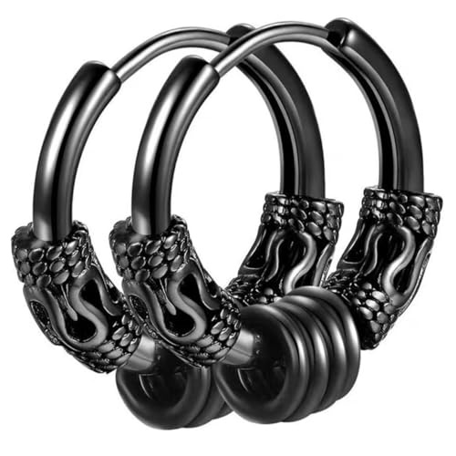 FOMIYES 2 Stück Teiliges Kleine Creolen Ohrringe aus mit Drachenmuster Leichte Herren Schmuck Hoops Totem Ohrstecker und Robust Unisex Vintage Accessoire FOMIYES 2 Stück Teiliges Kleine Creolen Ohrringe aus mit Drachenmuster Leichte Herren Schmuck Hoops Totem Ohrstecker und Robust Unisex Vintage Accessoire von FOMIYES