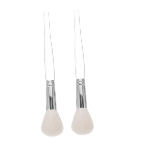 FOMIYES 2 Stück Teiliges Make up Pinselset für Damen Feine Schminkpinsel aus Weichem Haar für Losen Puder und Highlighter Kompakt Leicht und Einfach zu Transportieren von FOMIYES