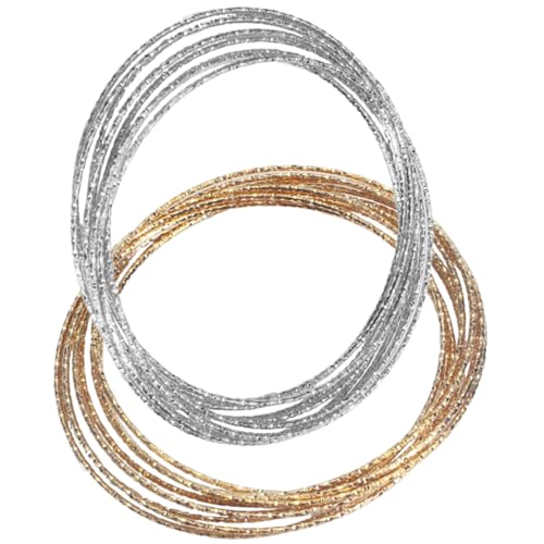 FOMIYES 2 Stück Teiliges Multi layer Bangle Armband aus Legiertem Metall Minimalistisches Einfaches Design Eleganter Armschmuck für Damen Passend für Handgelenke Modisches Schmuckset in von FOMIYES
