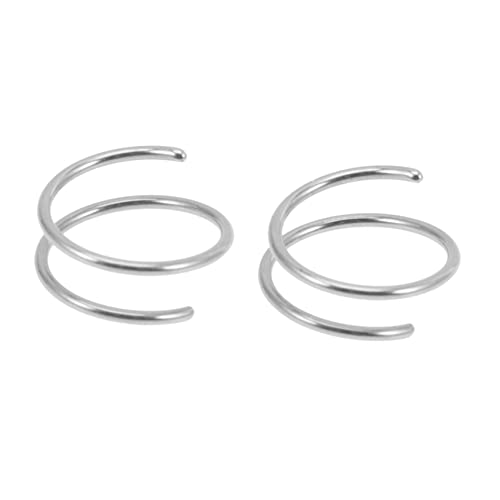 FOMIYES 2stücke Nasenringe Aus Edelstahl Für Damen Spirale Nasenringe Hoops Nasenschmuck Fake Nasenring Leicht Und Angenehm Zu Tragen von FOMIYES