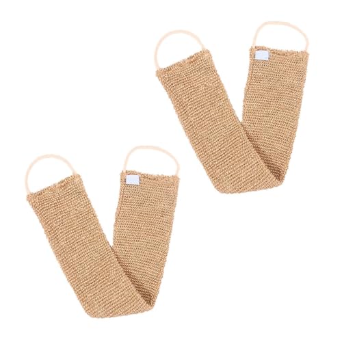 FOMIYES 2 Stück Teiliges Peeling badetuch aus Ramie und Jute Langlebiger Dusch rückenschrubber mit Optimaler für Gründliche Hautreinigung und Sanftes Entfernen Abgestorbener Hautzellen von FOMIYES