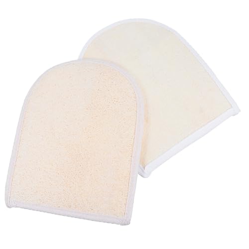 FOMIYES 2 Stück Teiliges Peeling duschhandschuh Natürlicher Loofah Sanftes Körperpeeling für Männer und Frauen Hautfreundlich Wiederverwendbar zur Hautreinigung und Massage von FOMIYES