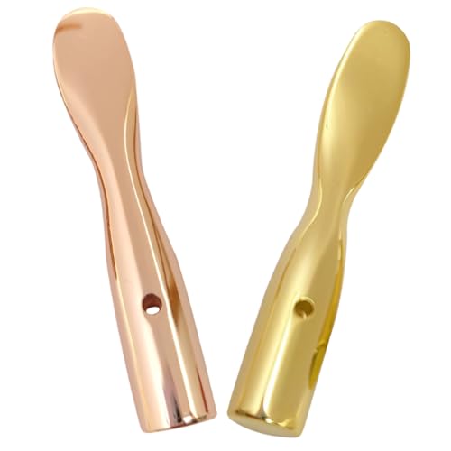 FOMIYES 2 Stück Teiliges Tragbare Augencreme löffel aus Kompakte Metall augenmassage spatel Leicht Hygienisch für Reisen und Tägliche Hautpflege von FOMIYES