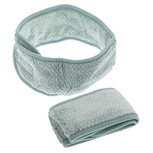 FOMIYES 2 Stück Teiliges Verstellbares Damen Spa Haarband aus Weichem Saugfähigem Material für Gesichtswäsche und Make Up Elastisches Stirnband mit Perfektem Sitz Waschbar und Langlebig von FOMIYES