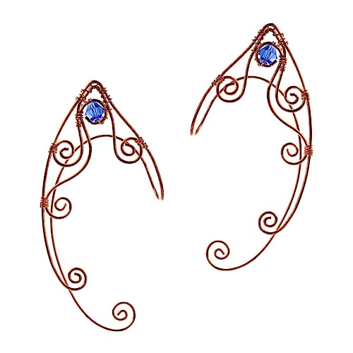 FOMIYES 2 Stück Teiliges Vintage Ear Wrap Ohrringe Handgefertigte Goldfarbene Ohrclips Modisches Accessoire für Damen und Mädchen Stilvolle Ohrschmuckidee für Besondere Anlässe von FOMIYES