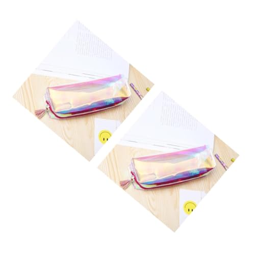 FOMIYES 2 Stück Transparente Kosmetiktasche mit Stabilem Rahmen Kleines Tragbares Make Up Täschchen für Damen Leicht mit Reißverschluss Einfach zu Reinigen für Kosmetik und von FOMIYES