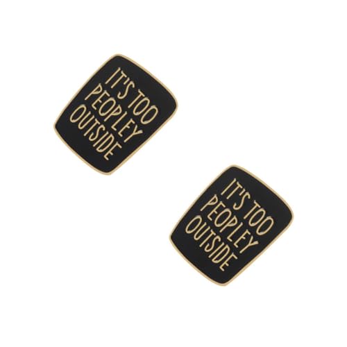 FOMIYES 2 Stück Unisex Kreative Brosche Feinem Legierungs Modischer Ansteckpin für Kleidung und Taschen Schwarz Weiße Emaille Brosche Vielseitiger Brustschmuck für Damen und Herren von FOMIYES