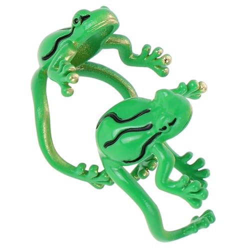 FOMIYES 2 Stück Verstellbare Frosch Ringe Damen Leicht Schmuck Minimalistisch Elegant Vielseitig Alltag Und Anlass von FOMIYES