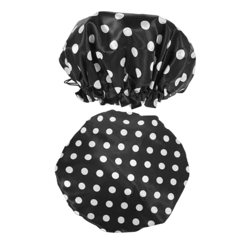 FOMIYES 2 Stück Verstellbare Wasserdichte Duschhauben für Damen und Herren Wiederverwendbare Badekappen für Langes Haar Frizz Schutz Leicht und Tragbar Teiliges für und Salongebrauch von FOMIYES