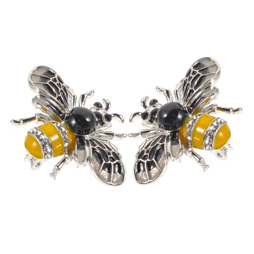 FOMIYES 2 Stück Vintage Biene Brosche Retro Anstecknadel für Damen als Kleidung Dekoration für Pullover Schals und Taschen Hochwertige und Broschen für von FOMIYES