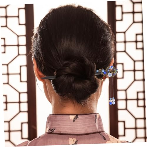 FOMIYES 2 Stück Vintage Chinesische Haarstäbchen mit Quaste Haarschmuck für Damen Haarnadeln für Dutt und Zöpfe Traditioneller Haarpin für Hochzeit Party und Festliche Anlässe von FOMIYES