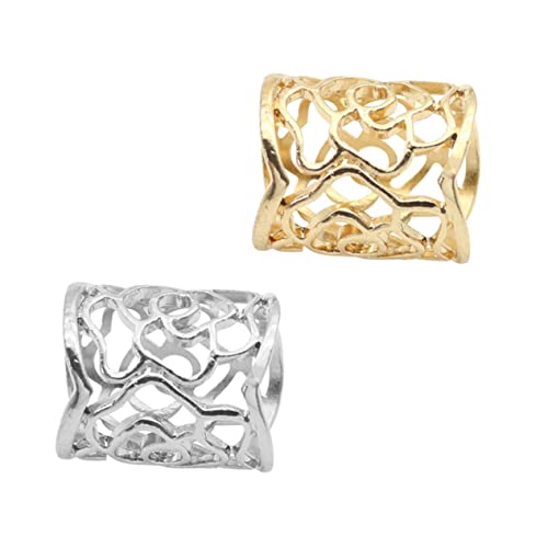 FOMIYES 2 Stück Vintage Rosendesign Halsschalring für Damen Silber Gold Accessoires zur Verschönerung von Schals Tüchern und Outfits für Hochzeiten und von FOMIYES