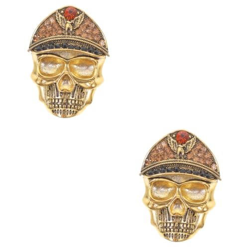 FOMIYES 2 Stück Vintage Schädel Brosche Pin mit Strasssteinen Verarbeitung Langlebig und Formbeständig Modisches Accessoire für Kleidung Taschen und Rucksäcke Eleganter Schmuck für FOMIYES 2 Stück Vintage Schädel Brosche Pin mit Strasssteinen Verarbeitung Langlebig und Formbeständig Modisches Accessoire für Kleidung Taschen und Rucksäcke Eleganter Schmuck für von FOMIYES
