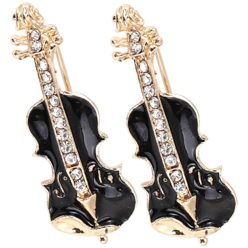 FOMIYES 2 Stück Violin Broschen aus Premium mit Funkelnden Strasssteinen Sicherem Ansteckverschluss Modischem Design Vielseitig für Kleidung Taschen Schals für Festliche Anlässe und FOMIYES 2 Stück Violin Broschen aus Premium mit Funkelnden Strasssteinen Sicherem Ansteckverschluss Modischem Design Vielseitig für Kleidung Taschen Schals für Festliche Anlässe und von FOMIYES