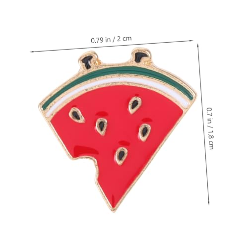 FOMIYES 2 Stück Wassermelonen broschen aus Legierung Modische Anstecknadeln für Damen Vielseitiges Sommer accessoire für Cardigans Partys und Alltag Kreative Frucht designs von FOMIYES