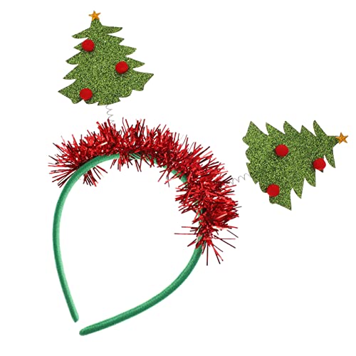 FOMIYES 2stücke Lametta Weihnachts-haarreif Party Stirnband Haar Zubehör Für Frauen Mädchen Weihnachten Kostümparty von FOMIYES