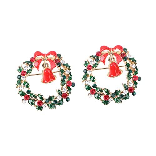 FOMIYES 2 Stück Weihnachtsbrosche Kreative Brustnadel für Festliche Anlässe Stilvolle Kleidung Accessoires Dekoration für Weihnachten und Kostüme von FOMIYES