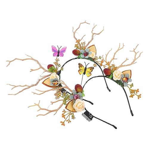 FOMIYES 2stücke Led Weihnachts Stirnband Leuchtend Kopfschmuck Für Frauen Party Festival Haarschmuck Requisite Weihnachtsparty Zubehör Mit Hochwertigem Material Und Passender Für von FOMIYES