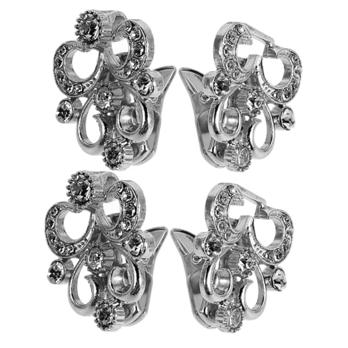 FOMIYES 2 Stück Zinklegierung Strickjacken Clips mit Funkelnden Strassblumen Vielseitige Schal und Umhanghalter für Damen Robuste Broschen Sicheren Fixieren von Cardigans und Shirts in von FOMIYES