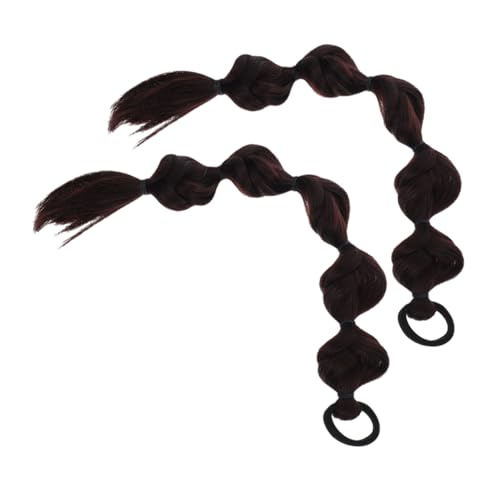 FOMIYES 2stücke Haarverlängerungen Für Pferdeschwanz Bubble Braids Aus Polyester Für Damen Zopfverlängerungen Für Zuhause Und Feste von FOMIYES