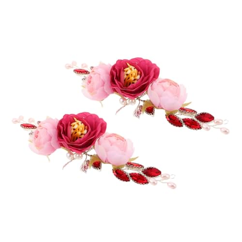FOMIYES 2 Stücke Chinesisches Peonien-blumen-haarband Vintage Braut Haarschmuck mit Perlen Hochzeit Haarschmuck Braut Haarkranz für Frauen und Mädchen FOMIYES 2 Stücke Chinesisches Peonien-blumen-haarband Vintage Braut Haarschmuck mit Perlen Hochzeit Haarschmuck Braut Haarkranz für Frauen und Mädchen von FOMIYES