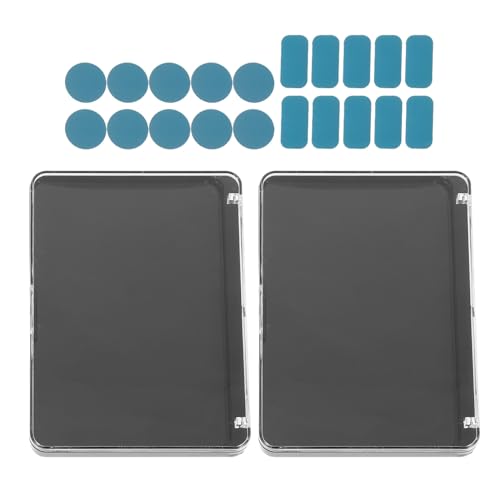 FOMIYES 2 Stücke Make Up Palette Leere Make Up Lidschatten Palette Leere Lidschatten Pan Kunststoff Kosmetik Pan Für Blush Highlighter Contour von FOMIYES