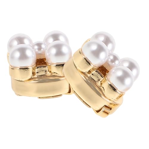 FOMIYES 2 Stücke Perlen Manschettenknöpfe Damen Blumen Design Schmuckknöpfe Langlebiger Legierung Ansteckknöpfe für Festliche Kleider Wie Hochzeit Geburtstag von FOMIYES