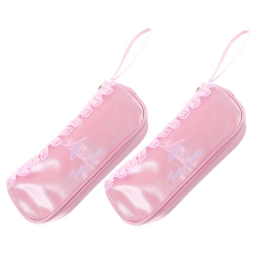 FOMIYES 2 Teiliger Ballettschuh Organizer Tanzschuhtasche Netzstoff Mit Reißverschluss Für Mädchen – Atmungsaktive Aufbewahrungstasche Für Ballettschuhe Für Den Tanzunterricht von FOMIYES