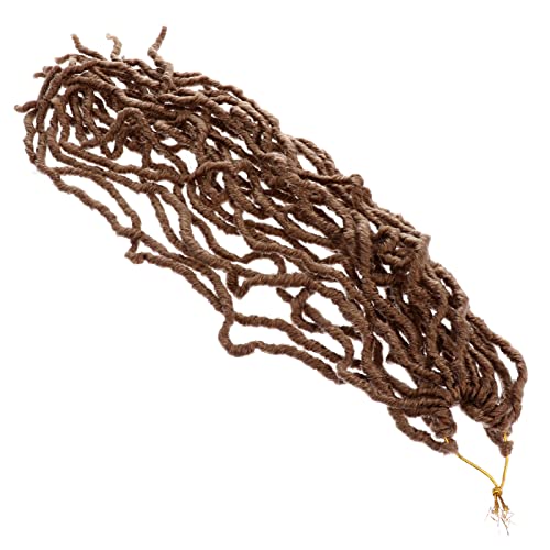 FOMIYES 20 Gedrehte Perücke Dreadlocks Flechten Haarverlängerung Häkelzöpfe Haarverlängerungen Aus Echthaar Haarknoten Häkelnadeln Für Haare Häkelhaar Federzopf von FOMIYES