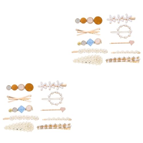 FOMIYES 20 Stk Haarnadel hair styling haar spangen haarpin hair topper haarklips Perlenkopfschmuck minimalistische Haarspange funkeln Frauen Perlen Haarspange Frauen Legierung von FOMIYES