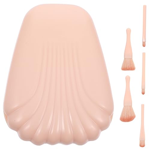 FOMIYES 20 Stk Lidschatten Pinsel Augenbrauenpinsel Kleiner Roter Teehut Reisebehälter Für Scharfe Gegenstände Wesentlich Make-up-pinsel-set Konturpinsel Reisen Plastik Reisepinsel Bilden von FOMIYES