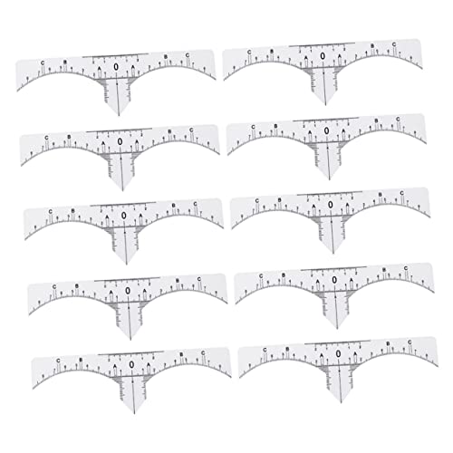 FOMIYES 20-teiliges Messwerkzeug-set Für Make-up-lineale Augenbrauen-lineal Aus Kunststoff Für Frauen Und Mädchen Einfach Zu Verwenden Für Die Augenbrauenform von FOMIYES