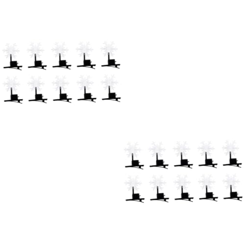 FOMIYES 2 Sets Entzückende 3d-schneeflocke Weihnachten Haarnadeln Weihnachten Mädchen Haarspangen Haar-accessoire 10 Stück * 2 von FOMIYES