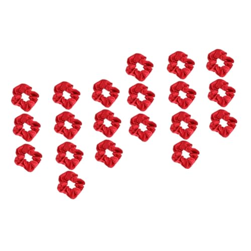 FOMIYES 20 Stk roter Doppelpunkt weihnachts scrunchies haarspange weihnachten rote Haargummis für Mädchen elastisches Haarseil Tiara haarschmuck Halter für Pferdeschwänze Weihnachtsgummis von FOMIYES