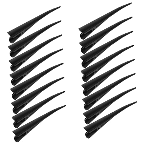 FOMIYES 20 Stück Duckbill Haarclips Schwarz Metallspange Spitzenclip für Damen Frisur Styling DIY Party Hochzeit Haarschmuck Zubehör von FOMIYES