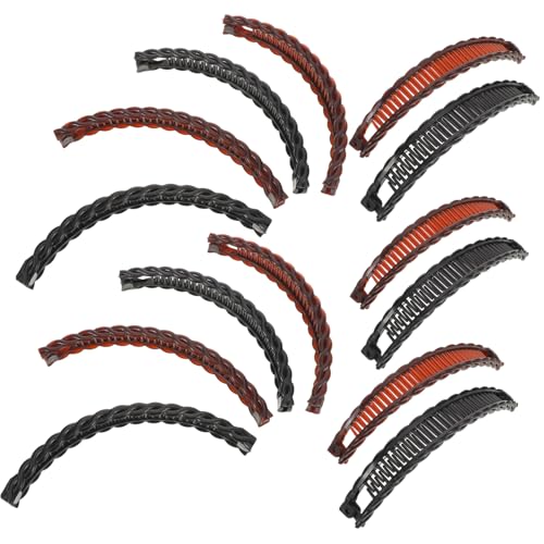 FOMIYES 20 Stück Haararmband Werkzeug zur Herstellung von Haarknoten für Damen Wellenform Haarclip Haarbrötchen Donut Dutt Maker Haarwerkzeug Chignon Pin Bananenclips Haarzubehör Plastik von FOMIYES