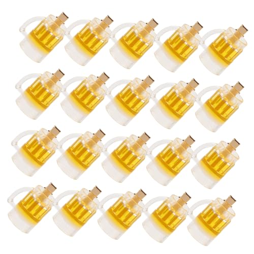 FOMIYES 20 Stück Kleine Bierbecher Haarspangen für Frauen Kreative Alligator Clip Haarschmuck Fester Griff Lustige und Ausgefallene Party Accessoires für Mädchen und Feiern von FOMIYES