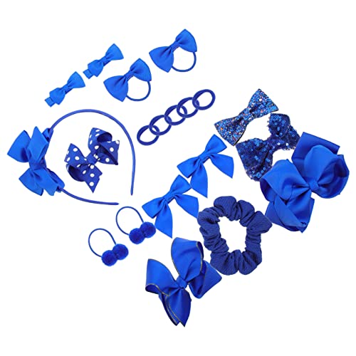 FOMIYES 20st Kleine Blaue Haarnadel Diademe Für Mädchen Hair Accessories for Girls Schleife Mädchen Haarspange Blaue Haarzusätze Haarseil Haarschmuck Für Haarspangen Kind Elastizität Eisen von FOMIYES