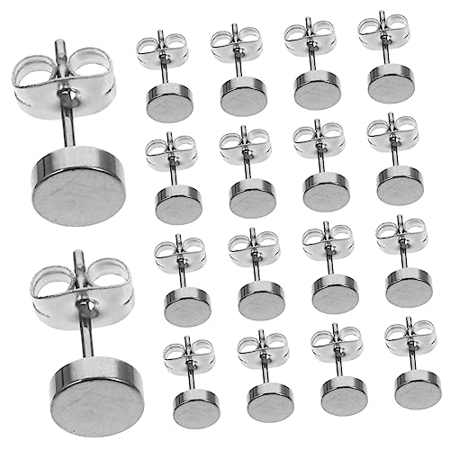 FOMIYES 20 Stück Ohrringe Ohrstecker für Damen Herren Hypoallergen mit Sicherem Verschluss Trendiges Design für Partys Silberfarben FOMIYES 20 Stück Ohrringe Ohrstecker für Damen Herren Hypoallergen mit Sicherem Verschluss Trendiges Design für Partys Silberfarben von FOMIYES